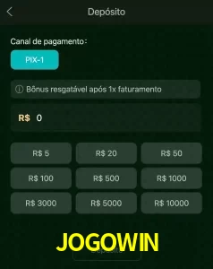 deposits JOGOWIN